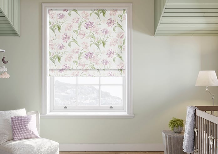 Laura Ashley Gosford, Grape - Twist&Fit Roman Blind - Image 3